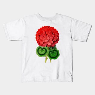 Red flowers on plasticized branch Kids T-Shirt